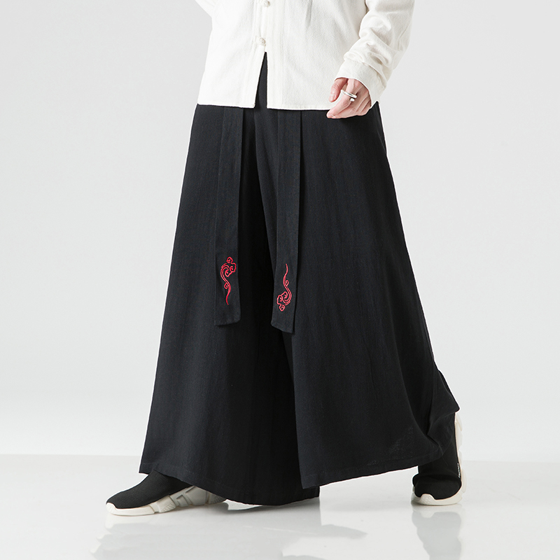 Kimono Yukata Cotton - Pantalones de pierna ancha para hombre,