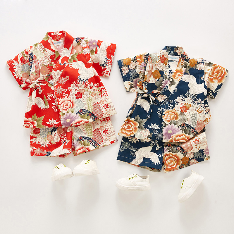 Kimono Yukata Cotton - Ropa Yukata de verano para niños,