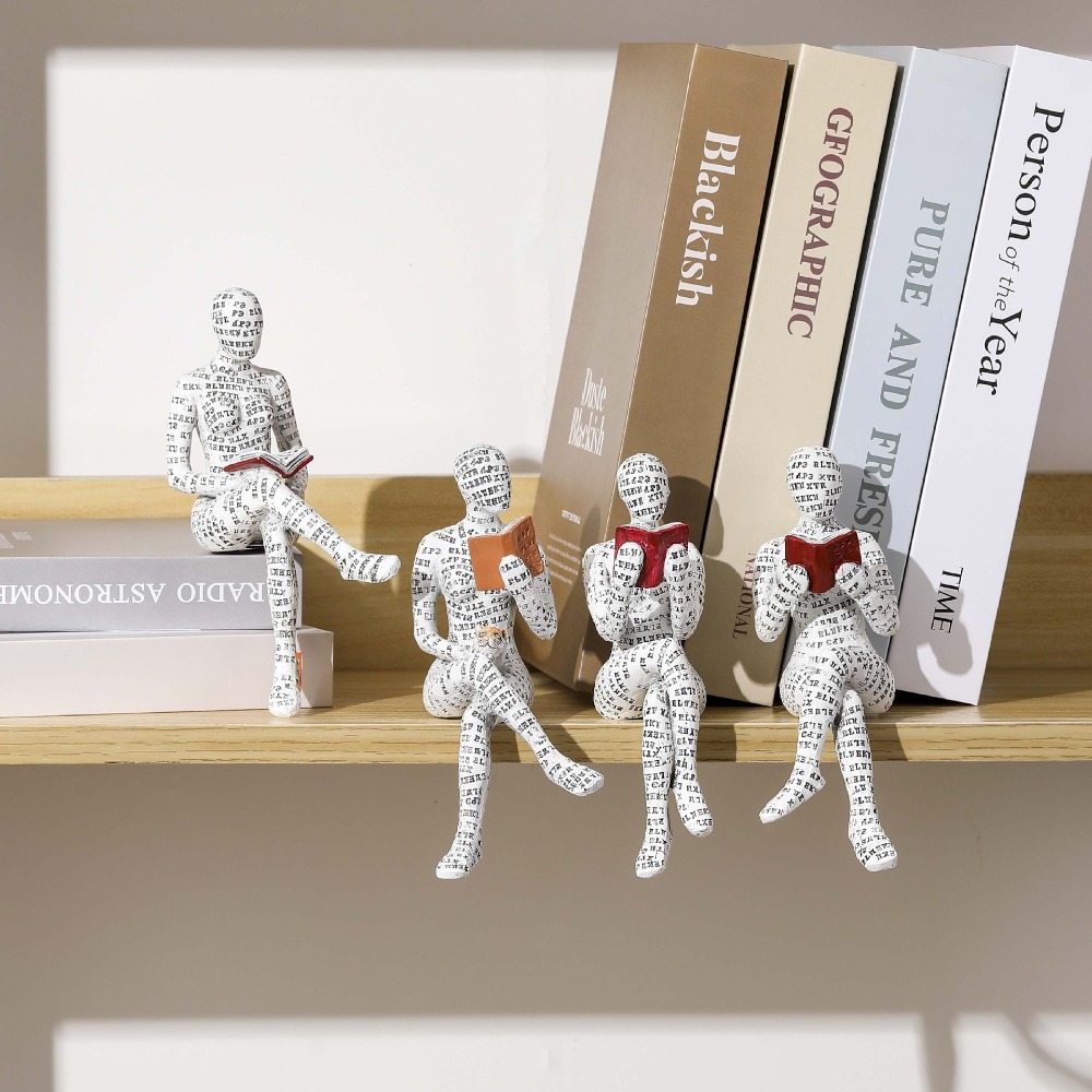 Japan Lifestyle - Mini estatuilla de lectura para mujer,