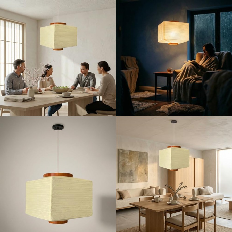 Japanese Lantern Paper - Lámpara de Papel Estilo Japonés -