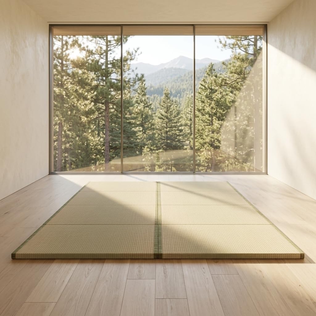 Tatami Mat Rush - Colchón Tatami Japonés, Futón Plegable Portátil,
