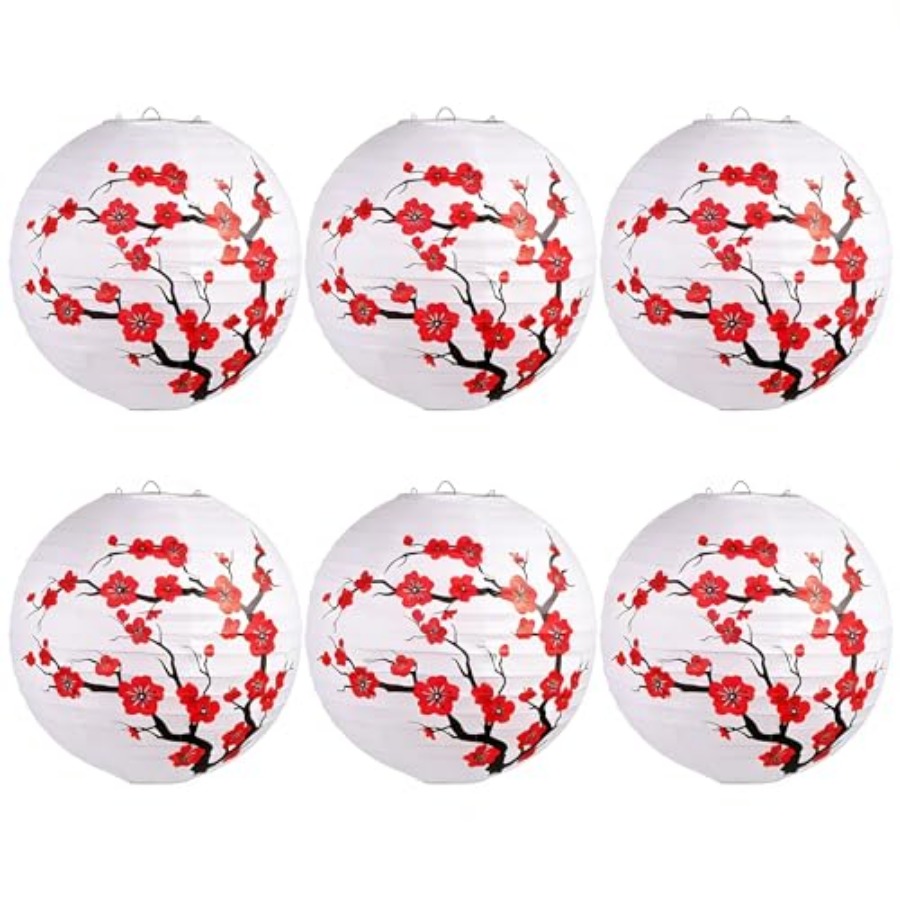 Paquete de 6 decoraciones de A - Japanese Lantern Paper reseña y precio