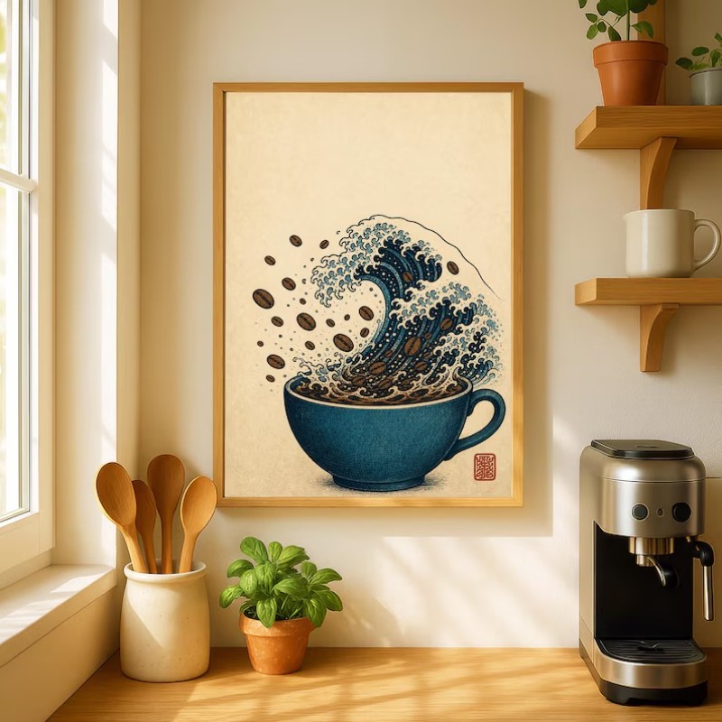 Póster Vintage japonés de roll - Japanese Lifestyle And Food reseña y precio
