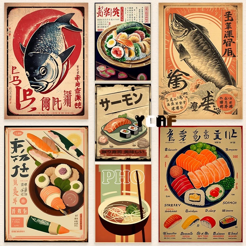 Póster de comida japonesa Vint - Japanese Lifestyle And Food reseña y precio