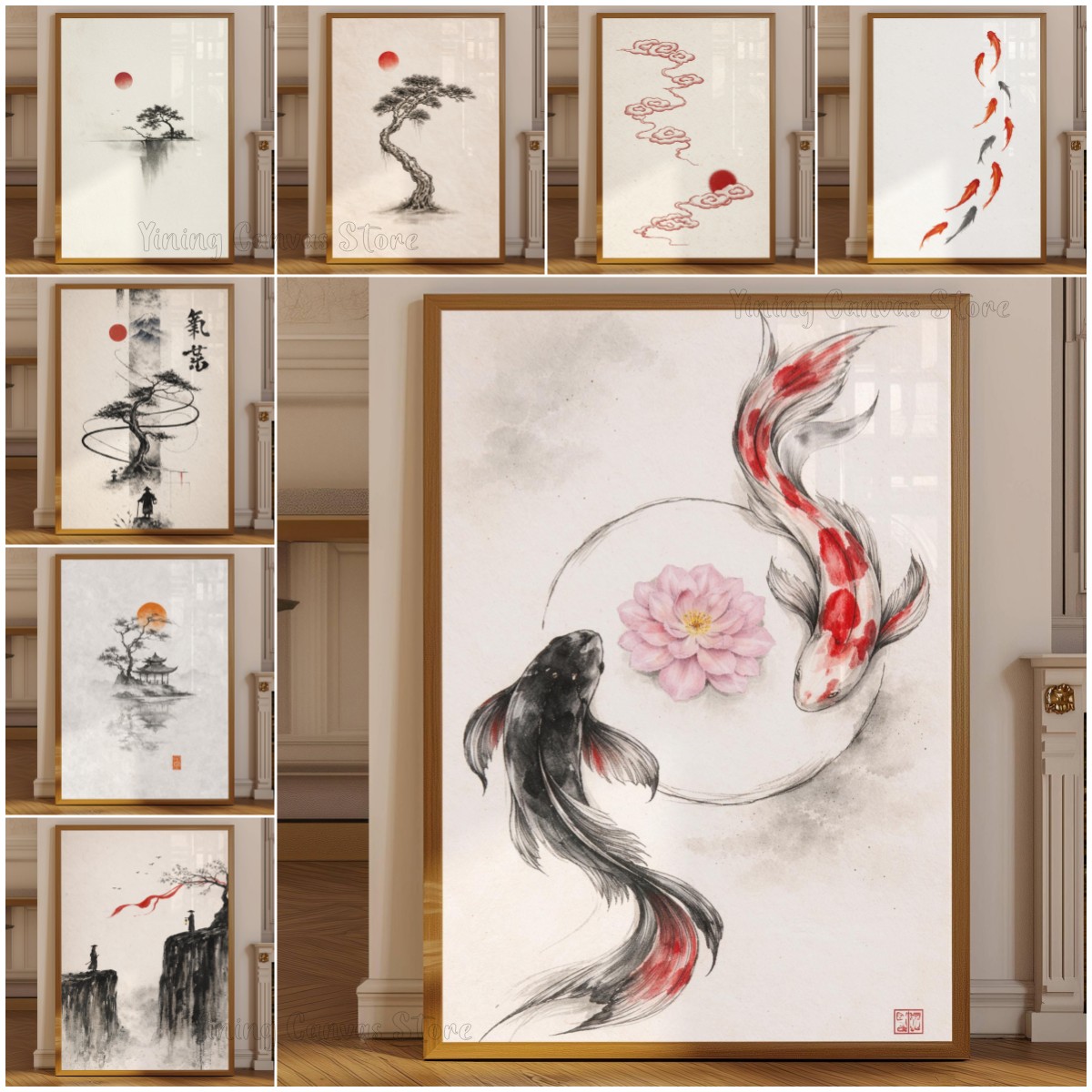 Póster de Paisaje Japonés con  - Japanese Zen Lifestyle reseña y precio